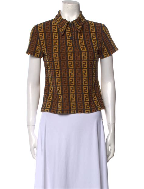 fendi button up shirt women's|farfetch Fendi shirts.